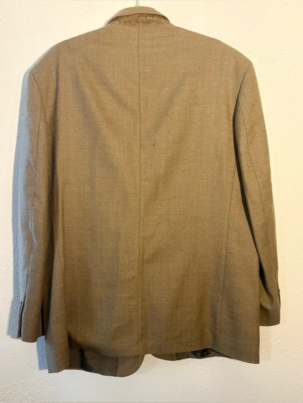 Vintage Oscar De La Renta Lambswool Cashmere Blend Blazer Sports Coat Size 46R